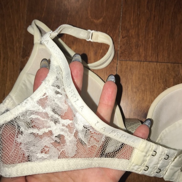 Retl$495 Ivory Luxe La Perla Push up bra lace tulle 32B - Picture 6 of 7